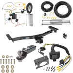 Custom Fit Trailer Hitch Wiring Harness (Plug & Play) 2" Drop Ball-Mount w/ Pin/Clip 2" Chrome Ball Trailer Connector Adapter Brake Control Wiring Kit Circuit Breaker Installation Hardware Installation Instructions 44633 85343 20506 7012a 11 Trailer Hitch Tow Package w/ 7-Way RV Wiring For 10-12 Lexus RX350 w/ 2" Drop Mount 2" Ball Class 3 2" Receiver Reese