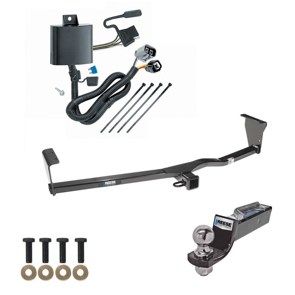Custom Fit Trailer Hitch Wiring Harness (Plug & Play) 2" Drop Ball-Mount w/ Pin/Clip 2" Chrome Ball Installation Hardware Installation Instructions 44639 118269 21536 Reese Tow Package 11-13 KIA Sorento EX SX V6 Trailer Hitch Wiring 2" Tow Package For 11-13 KIA Sorento EX SX V6 Trailer Hitch w/ Wiring 2" Drop Mount 2" Ball 2" Receiver Reese
