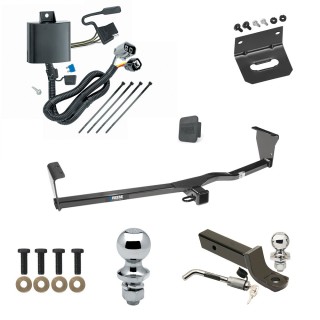 Custom Fit Trailer Hitch Wiring Harness (Plug & Play) 2" Drop Ball-Mount w/ Locking Pin/Clip 2" Chrome Ball 4-Flat Mounting Bracket 1-7/8" Chrome Ball Rubber Hitch Plug Cover Installation Hardware Installation Instructions 44639 118269 Ultimate Tow Package For 11-13 KIA Sorento EX SX V6 Trailer Hitch w/ Wiring 2" Drop Mount Dual 2" and 1-7/8" Ball Lock Bracket Cover 2" Receiver Reese