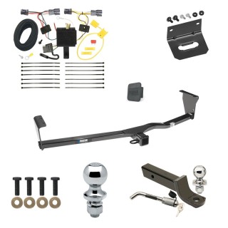 Custom Fit Trailer Hitch Wiring Harness (Plug & Play) 2" Drop Ball-Mount w/ Locking Pin/Clip 2" Chrome Ball 4-Flat Mounting Bracket 1-7/8" Chrome Ball Rubber Hitch Plug Cover Installation Hardware Installation Instructions 44639 118506 Ultimate Tow Package For 11-13 KIA Sorento Trailer Hitch w/ Wiring 2" Drop Mount Dual 2" and 1-7/8" Ball Lock Bracket Cover 2" Receiver Reese