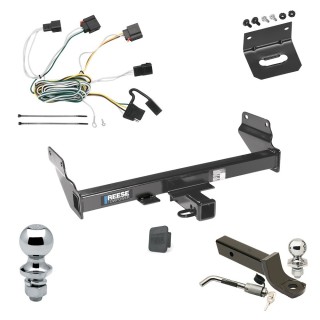 Custom Fit Trailer Hitch Wiring Harness (Plug & Play) 2" Drop Ball-Mount w/ Locking Pin/Clip 2" Chrome Ball 4-Flat Mounting Bracket 1-7/8" Chrome Ball Rubber Hitch Plug Cover Installation Hardware Installation Instructions 44650 118425 Ultimate Tow Package For 11-13 Jeep Grand Cherokee Trailer Hitch w/ Wiring 2" Drop Mount Dual 2" and 1-7/8" Ball Lock Bracket Cover 2" Receiver Reese