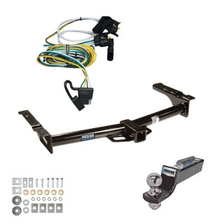 Custom Fit Trailer Hitch Wiring Harness (Plug & Play) 2" Drop Ball-Mount w/ Pin/Clip 2" Chrome Ball Installation Hardware Installation Instructions 44652 118344 21536 Reese Tow Package 95-02 E-150 E-250 E-350 Econoline Trailer Hitch Wiring 2 Tow Package For 95-02 Ford E-150 E-250 E-350 Econoline Trailer Hitch w/ Wiring 2" Drop Mount 2" Ball 2" Receiver Reese