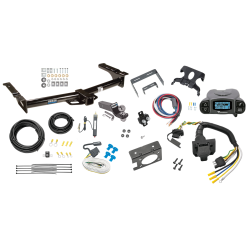 Trailer Hitch Tow Package Prodigy P3 Brake Control For 75-91 03-07 Ford Econoline E-100 E-150 E-250 E-350 w/ 7-Way RV Wiring 2" Drop Mount 2" Ball Class 4 2" Receiver Reese Tekonsha