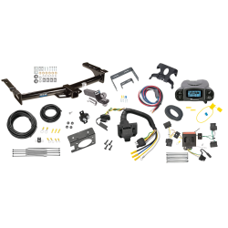 Trailer Hitch Tow Package Prodigy P3 Brake Control For 08-14 Ford E-150 Econoline 2008 E-350 Super Duty w/ 7-Way RV Wiring 2" Drop Mount 2" Ball Class 4 2" Receiver Reese Tekonsha