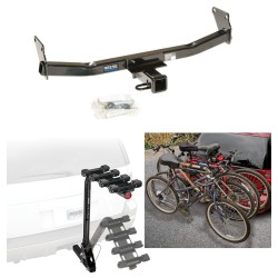 Trailer Hitch w/ 4 Bike Rack For 07-17 Jeep Compass Patriot Approved for Recreational & Offroad Use Carrier for Adult Woman or Child Bicycles Foldable Trailer Hitch w/ 4 Bike Rack For 07-17 Jeep Compass Patriot Approved for Recreational & Offroad Use Carrier for Adult Woman or Child Bicycles Foldable