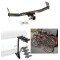 Trailer Hitch w/ 4 Bike Rack For 07-17 Jeep Compass Patriot Approved for Recreational & Offroad Use Carrier for Adult Woman or Child Bicycles Foldable