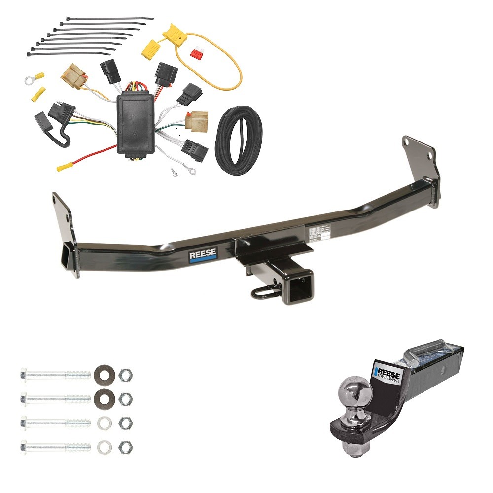 Tow Package For 0710 Jeep Compass 0707 Patriot Trailer Hitch w/ Wiring 2" Drop Mount 2" Ball 2