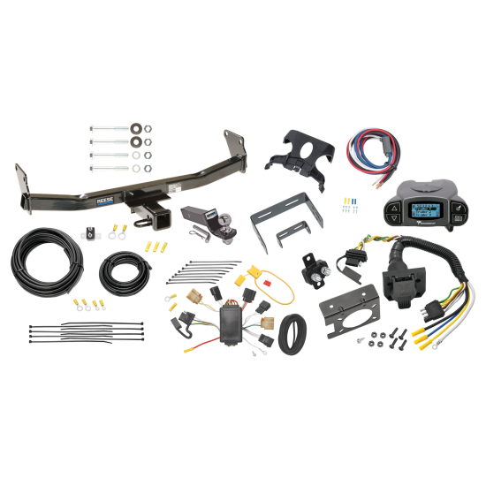 44661 85343 20506 7012a 74705 21536 90195 Reese Trailer Hitch Tow Package Prodigy P3 Brake Control 07-10 Jeep Compass Patriot 7-Way RV Wiring 2" Drop Mount 2" Ball Class 3 2" Receiver Reese Tekonsha 07 08 09 10 2007 2008 2009 2010 Trailer Hitch Tow Package Prodigy P3 Brake Control For 07-10 Jeep Compass Patriot w/ 7-Way RV Wiring 2" Drop Mount 2" Ball Class 3 2" Receiver Reese Tekonsha