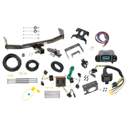 Trailer Hitch Tow Package Prodigy P3 Brake Control For 08-17 Jeep Patriot w/ 7-Way RV Wiring 2" Drop Mount 2" Ball Class 3 2" Receiver Reese Tekonsha