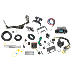 Trailer Hitch Tow Package Prodigy P3 Brake Control For 11-13 Dodge Durango w/ 7-Way RV Wiring 2" Drop Mount 2" Ball Class 4 2" Receiver Reese Tekonsha