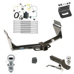 Custom Fit Trailer Hitch Wiring Harness (Plug & Play) 2" Drop Ball-Mount w/ Locking Pin/Clip 2" Chrome Ball 4-Flat Mounting Bracket 1-7/8" Chrome Ball Rubber Hitch Plug Cover Installation Hardware Installation Instructions 44662 118727 Ultimate Tow Package For 14-21 Jeep Grand Cherokee Trailer Hitch w/ Wiring 2" Drop Mount Dual 2" and 1-7/8" Ball Lock Bracket Cover 2" Receiver Reese