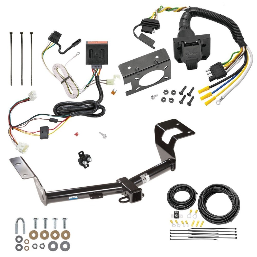 Custom Fit Trailer Hitch Wiring Harness (Plug & Play) Trailer Connector Adapter Brake Control Wiring Kit Circuit Breaker Installation Hardware Installation Instructions 44675 85343 20506 7012a 118561 Reese Trailer Hitch 7-Way RV Wiring 12-16 Honda CR Trailer Hitch w/ 7-Way RV Wiring For 12-16 Honda CR-V Class 3 2" Receiver All Models Reese