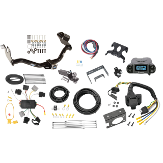 Trailer Hitch Tow Package Prodigy P3 Brake Control For 05-07 Ford Escape 05-06 Mazda Tribute w/ 7-Way RV Wiring 2" Drop Mount 2" Ball Class 3 2" Receiver Reese Tekonsha