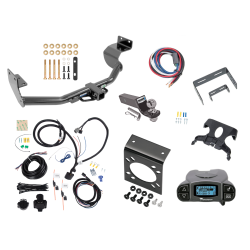 Trailer Hitch Tow Package Prodigy P3 Brake Control For 13-18 Hyundai Santa Fe Sport (5 Passenger) w/ 7-Way RV Wiring 2" Drop Mount 2" Ball Class 3 2" Receiver Sport w/Factory Tow Package (5 Passenger) Reese Tekonsha