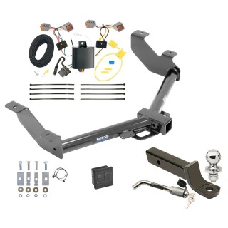 Custom Fit Trailer Hitch Wiring Harness (Plug & Play) 2" Drop Ball-Mount w/ Locking Pin/Clip 2" Chrome Ball Rubber Hitch Plug Cover Installation Hardware Installation Instructions 44702 118613 7005111 7010 Reese Trailer Tow Hitch 14-23 Tran Reese Trailer Tow Hitch For 14-23 Ford Transit Connect Deluxe Package Wiring 2" Ball Mount and Lock