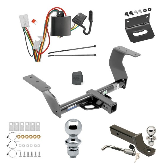 Custom Fit Trailer Hitch Wiring Harness (Plug & Play) 2" Drop Ball-Mount w/ Locking Pin/Clip 2" Chrome Ball 4-Flat Mounting Bracket 1-7/8" Chrome Ball Rubber Hitch Plug Cover Installation Hardware Installation Instructions 44705 118467 Ultimate Tow Package For 14-18 Subaru Forester Trailer Hitch w/ Wiring 2" Drop Mount Dual 2" and 1-7/8" Ball Lock Bracket Cover 2" Receiver Reese
