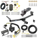 Custom Fit Trailer Hitch Wiring Harness (Plug & Play) 2" Drop Ball-Mount w/ Pin/Clip 2" Chrome Ball Trailer Connector Adapter Brake Control Wiring Kit Circuit Breaker Installation Hardware Installation Instructions 44712 85343 20506 7012a 11 Trailer Hitch Tow Package w/ 7-Way RV Wiring For 08-20 Rogue 14-15 Rogue Select w/ 2" Drop Mount 2" Ball Class 3 2" Receiver Reese
