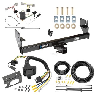 Custom Fit Trailer Hitch Wiring Harness (Plug & Play) Trailer Connector Adapter Brake Control Wiring Kit Circuit Breaker Installation Hardware Installation Instructions 44746 85343 20506 7012a 118496 Reese Trailer Hitch 7-Way RV Wiring 05-15 Toyota T Trailer Hitch w/ 7-Way RV Wiring For 05-15 Toyota Tacoma Class 3 2" Receiver Reese