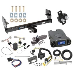 Trailer Hitch Tow Package Prodigy P3 Brake Control For 05-15 Toyota Tacoma Except X-Runner w/ 7-Way RV Wiring 2" Drop Mount 2" Ball Class 3 2" Receiver Reese Tekonsha