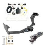 Custom Fit Trailer Hitch Wiring Harness (Plug & Play) 2" Drop Ball-Mount w/ Pin/Clip 2" Chrome Ball Installation Hardware Installation Instructions 44750 118583 21536 Reese Tow Package 16-20 KIA Sorento I4 Engine Trailer Hitch Wiring 2" Tow Package For 16-20 KIA Sorento w/ I4 Engine Trailer Hitch w/ Wiring 2" Drop Mount 2" Ball 2" Receiver Reese