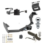 Custom Fit Trailer Hitch Wiring Harness (Plug & Play) 2" Drop Ball-Mount w/ Locking Pin/Clip 2" Chrome Ball 4-Flat Mounting Bracket 1-7/8" Chrome Ball Rubber Hitch Plug Cover Installation Hardware Installation Instructions 44750 118784 Ultimate Tow Package For 19-20 Hyundai Santa Fe Trailer Hitch w/ Wiring 2" Drop Mount Dual 2" and 1-7/8" Ball Lock Bracket Cover 2" Receiver Reese