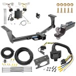 Trailer Hitch Tow Package w/ 7-Way RV Wiring For 15-24 Nissan Murano w/ 2" Drop Mount 2" Ball Class 3 2" Receiver All Models Reese Trailer Hitch Tow Package w/ 7-Way RV Wiring For 15-24 Nissan Murano w/ 2" Drop Mount 2" Ball Class 3 2" Receiver All Models Reese