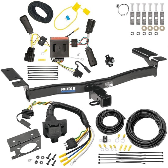 Custom Fit Trailer Hitch Wiring Harness (Plug & Play) Trailer Connector Adapter Brake Control Wiring Kit Circuit Breaker Installation Hardware Installation Instructions 44764 85343 20506 7012a 118515 Draw-Tite Trailer Hitch 7-Way RV Wiring 11-14 Edge Trailer Hitch w/ 7-Way RV Wiring For 11-14 Ford Edge Except Sport Class 3 2" Receiver Reese