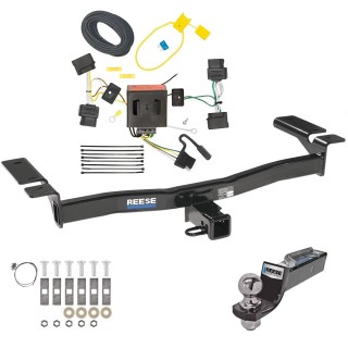 Custom Fit Trailer Hitch Wiring Harness (Plug & Play) 2" Drop Ball-Mount w/ Pin/Clip 2" Chrome Ball Installation Hardware Installation Instructions 44764 118551 21536 Reese Tow Package 07-10 Edge Lincoln MKX Trailer Hitch Wiring 2" Dro Tow Package For 07-10 Ford Edge Lincoln MKX Trailer Hitch w/ Wiring 2" Drop Mount 2" Ball 2" Receiver Reese