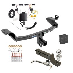 Reese Trailer Tow Hitch For 19-23 Jeep Cherokee Deluxe Package Wiring 2" Ball Mount and Lock Reese Trailer Tow Hitch For 19-23 Jeep Cherokee Deluxe Package Wiring 2" Ball Mount and Lock