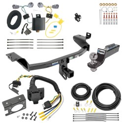 Trailer Hitch Tow Package w/ 7-Way RV Wiring For 14-18 Jeep Cherokee w/ 2" Drop Mount 2" Ball Class 3 2" Receiver All Models Reese Trailer Hitch Tow Package w/ 7-Way RV Wiring For 14-18 Jeep Cherokee w/ 2" Drop Mount 2" Ball Class 3 2" Receiver All Models Reese