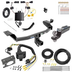 Trailer Hitch Tow Package w/ 7-Way RV Wiring For 19-23 Jeep Cherokee w/ 2" Drop Mount 2" Ball Class 3 2" Receiver All Models Reese Trailer Hitch Tow Package w/ 7-Way RV Wiring For 19-23 Jeep Cherokee w/ 2" Drop Mount 2" Ball Class 3 2" Receiver All Models Reese