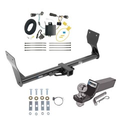 Reese Trailer Tow Hitch For 15-18 Ford Edge Except Sport & Titanium Models Complete Package w/ Wiring and 2" Ball