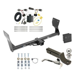 Reese Trailer Tow Hitch For 2015 Ford Edge Titanium Model Only Deluxe Package Wiring 2" Ball Mount and Lock