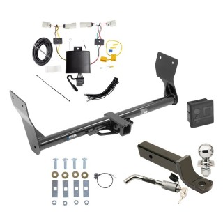 Custom Fit Trailer Hitch Wiring Harness (Plug & Play) 2" Drop Ball-Mount w/ Locking Pin/Clip 2" Chrome Ball Rubber Hitch Plug Cover Installation Hardware Installation Instructions 44766 118805 7005111 7010 Reese Trailer Tow Hitch 19-23 Edge Reese Trailer Tow Hitch For 19-24 Ford Edge Except Titanium Models Deluxe Package Wiring 2" Ball Mount and Lock