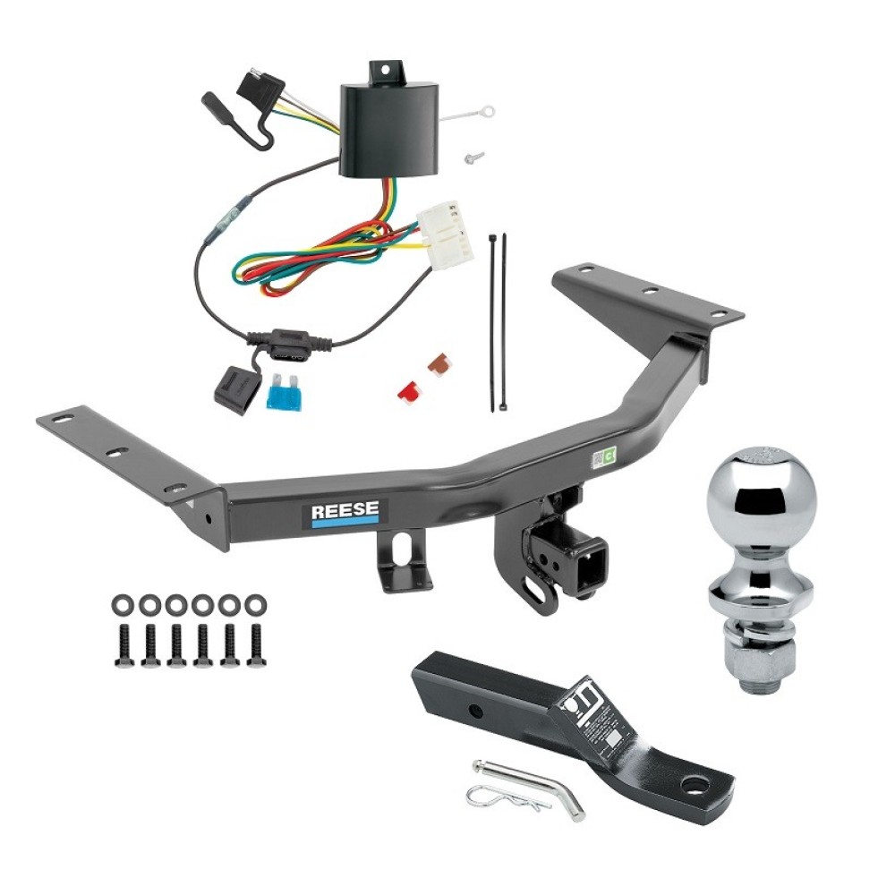 Custom Fit Trailer Hitch Wiring Harness (Plug & Play) 2" Drop Ball-Mount w/ Pin/Clip 1-7/8" Chrome Ball Installation Hardware Installation Instructions 44778 118628 23 63816 Reese Trailer Tow Hitch 14-20 Acura MDX Except w/Full Size Spare T Reese Trailer Tow Hitch For 14-20 Acura MDX Except w/Full Size Spare Tire 2" Receiver Complete Package w/ Wiring and 1-7/8" Ball