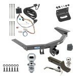 Custom Fit Trailer Hitch Wiring Harness (Plug & Play) 2" Drop Ball-Mount w/ Locking Pin/Clip 2" Chrome Ball 4-Flat Mounting Bracket 1-7/8" Chrome Ball Rubber Hitch Plug Cover Installation Hardware Installation Instructions 44778 118760 Ultimate Tow Package For 16-22 Honda Pilot Trailer Hitch w/ Wiring 2" Drop Mount Dual 2" and 1-7/8" Ball Lock Bracket Cover 2" Receiver Reese