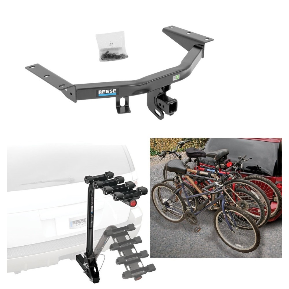 Trailer Hitch w/ 4 Bike Rack For 1622 Honda Pilot 1420
