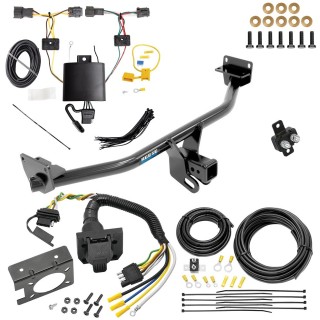 Custom Fit Trailer Hitch Wiring Harness (Plug & Play) Trailer Connector Adapter Brake Control Wiring Kit Circuit Breaker Installation Hardware Installation Instructions 44780 85343 20506 7012a 118812 Reese Trailer Hitch 7-Way RV Wiring 19-21 Hyundai T Trailer Hitch w/ 7-Way RV Wiring For 19-21 Hyundai Tucson Class 3 2" Receiver Reese