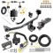 Custom Fit Trailer Hitch Wiring Harness (Plug & Play) 2" Drop Ball-Mount w/ Pin/Clip 2" Chrome Ball Trailer Connector Adapter Brake Control Wiring Kit Circuit Breaker Installation Hardware Installation Instructions 44780 85343 20506 7012a 11 Trailer Hitch Tow Package w/ 7-Way RV Wiring For 19-21 Hyundai Tucson w/ 2" Drop Mount 2" Ball Class 3 2" Receiver Reese