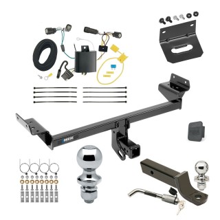 Custom Fit Trailer Hitch Wiring Harness (Plug & Play) 2" Drop Ball-Mount w/ Locking Pin/Clip 2" Chrome Ball 4-Flat Mounting Bracket 1-7/8" Chrome Ball Rubber Hitch Plug Cover Installation Hardware Installation Instructions 44784 118669 Ultimate Tow Package For 15-18 Ford Edge Trailer Hitch w/ Wiring 2" Drop Mount Dual 2" and 1-7/8" Ball Lock Bracket Cover 2" Receiver Reese