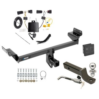 Custom Fit Trailer Hitch Wiring Harness (Plug & Play) 2" Drop Ball-Mount w/ Locking Pin/Clip 2" Chrome Ball Rubber Hitch Plug Cover Installation Hardware Installation Instructions 44784 118803 7005111 7010 Reese Trailer Tow Hitch 19-23 Linc Reese Trailer Tow Hitch For 19-23 Lincoln Nautilus Deluxe Package Wiring 2" Ball Mount and Lock