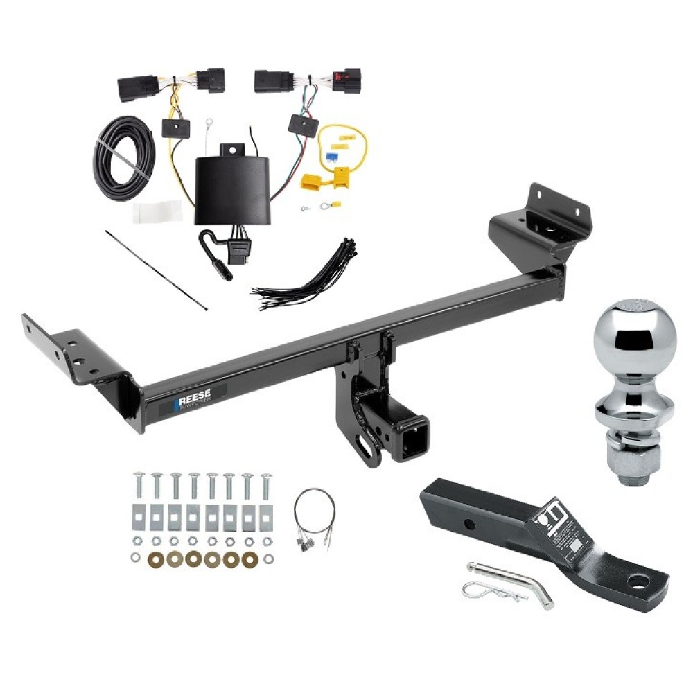 Custom Fit Trailer Hitch Wiring Harness (Plug & Play) 2" Drop Ball-Mount w/ Pin/Clip 1-7/8" Chrome Ball Installation Hardware Installation Instructions 44784 118803 23 63816 Reese Trailer Tow Hitch 19-23 Lincoln Nautilus 2" Receiver Com Reese Trailer Tow Hitch For 19-23 Lincoln Nautilus 2" Receiver Complete Package w/ Wiring and 1-7/8" Ball