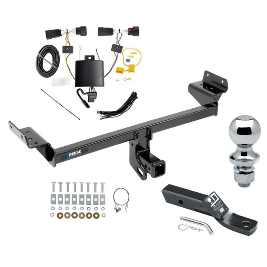 Custom Fit Trailer Hitch Wiring Harness (Plug & Play) 2" Drop Ball-Mount w/ Pin/Clip 1-7/8" Chrome Ball Installation Hardware Installation Instructions 44784 118803 23 63816 Reese Trailer Tow Hitch 19-23 Lincoln Nautilus 2" Receiver Com Reese Trailer Tow Hitch For 19-23 Lincoln Nautilus 2" Receiver Complete Package w/ Wiring and 1-7/8" Ball
