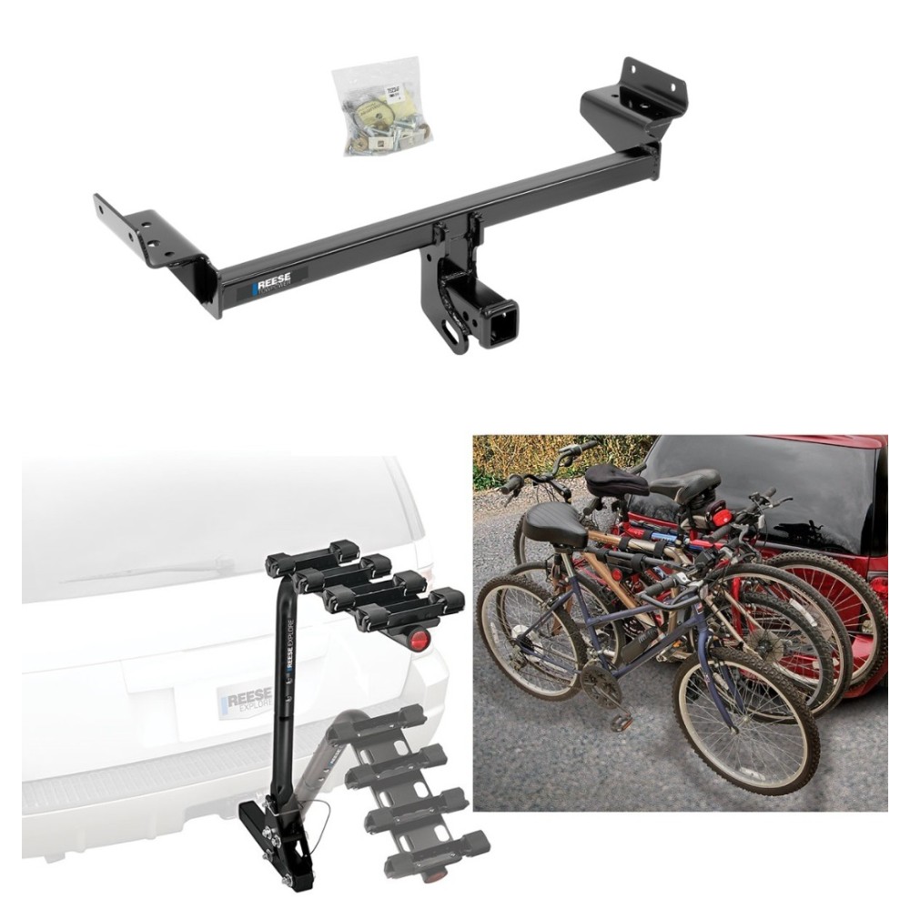 Trailer Hitch w/ 4 Bike Rack For 1522 Ford Edge 1618 Lincoln