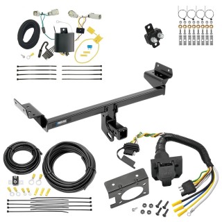 Custom Fit Trailer Hitch Wiring Harness (Plug & Play) Trailer Connector Adapter Brake Control Wiring Kit Circuit Breaker Installation Hardware Installation Instructions 44784 85343 20506 7012a 118682 Reese Trailer Hitch 7-Way RV Wiring 16-18 Lincoln Trailer Hitch w/ 7-Way RV Wiring For 16-18 Lincoln MKX Class 3 2" Receiver All Models Reese