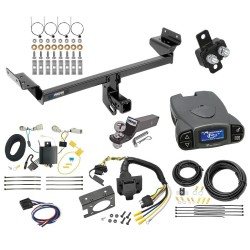 Trailer Hitch Tow Package Prodigy P3 Brake Control For 16-18 Lincoln MKX w/ 7-Way RV Wiring 2" Drop Mount 2" Ball Class 3 2" Receiver Reese Tekonsha