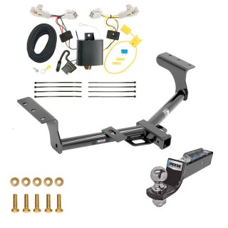 Tow Package For 13-18 Toyota RAV4 Trailer Hitch w/ Wiring 2" Drop Mount 2" Ball 2" Receiver Reese