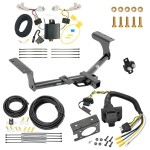 Custom Fit Trailer Hitch Wiring Harness (Plug & Play) Trailer Connector Adapter Brake Control Wiring Kit Circuit Breaker Installation Hardware Installation Instructions 44785 85343 20506 7012a 118578 Reese Trailer Hitch 7-Way RV Wiring 13-18 Toyota R Trailer Hitch w/ 7-Way RV Wiring For 13-18 Toyota RAV4 Class 3 2" Receiver All Models Reese