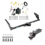 Tow Package For 11-14 Toyota Sienna 15-20 Sienna SE Trailer Hitch w/ Wiring 2" Drop Mount 2" Ball 2" Receiver Reese