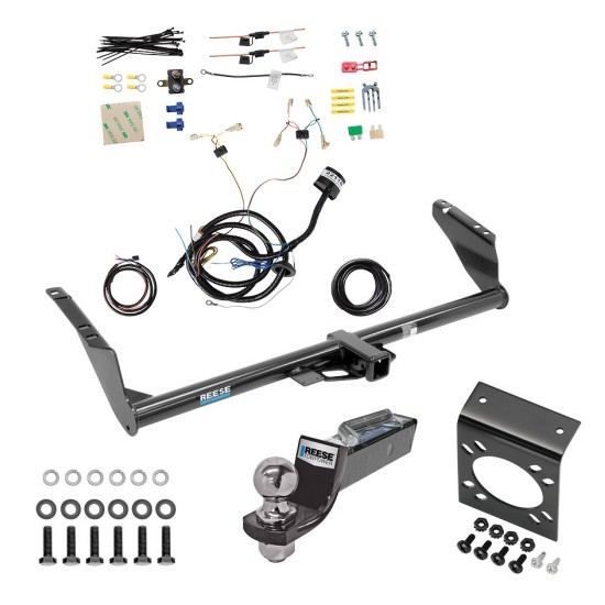Custom Fit Trailer HitchTow Harness Wiring Package (7-Way) 2" Drop Ball-Mount w/ Pin/Clip 2" Chrome Ball 7-Way Mounting Bracket Installation Hardware Installation Instructions 44786 22118 20212 21536 Reese Trailer Hitch Tow Package 7-Way RV Wir Trailer Hitch Tow Package w/ 7-Way RV Wiring For 15-20 Toyota Sienna Except SE w/ 2" Drop Mount 2" Ball Class 3 2" Receiver Except SE Reese